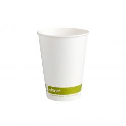 12oz  White Planet double Walled compostable Hot Cup