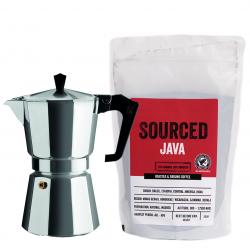 Sourced  Rainforest Alliance Java and Moka Pot Starter Kit