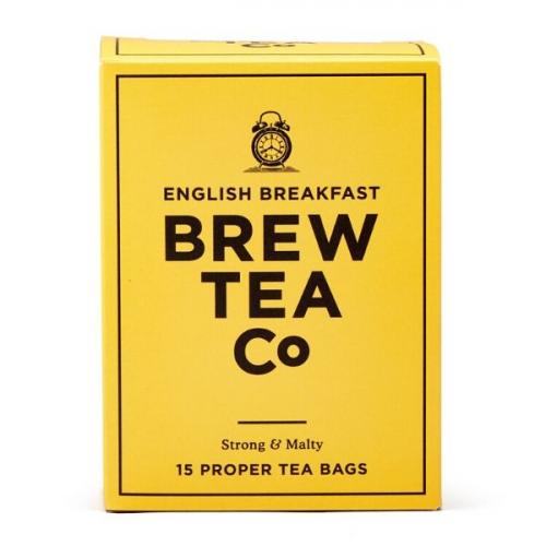 Brew Tea Co. English Breakfast Proper Tea Bags 1x15