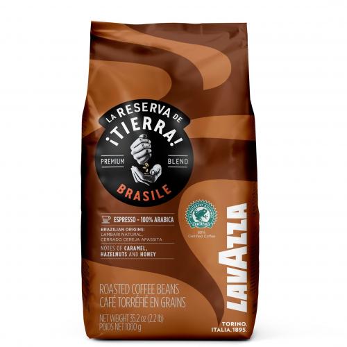 Lavazza Tierra Origin Brasile Rainforest Alliance Certified Coffee Beans 1kg