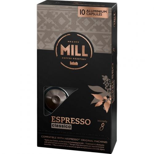 Mr & Mrs Mill Espresso Classico Nespresso Compatible Coffee Capsules 1x10